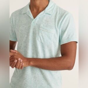NWT Marine Layer Men’s Terry Out Polo Shirt